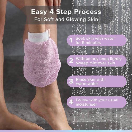 Glowxie Exfoliating Mitt for Body (3-Pack)