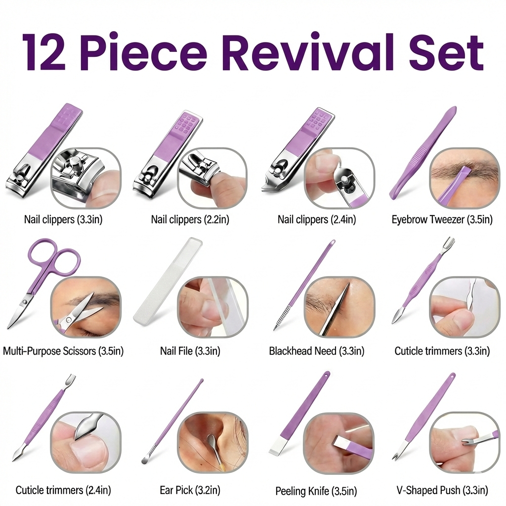 Manicure Nail Revival Set 12-Piece