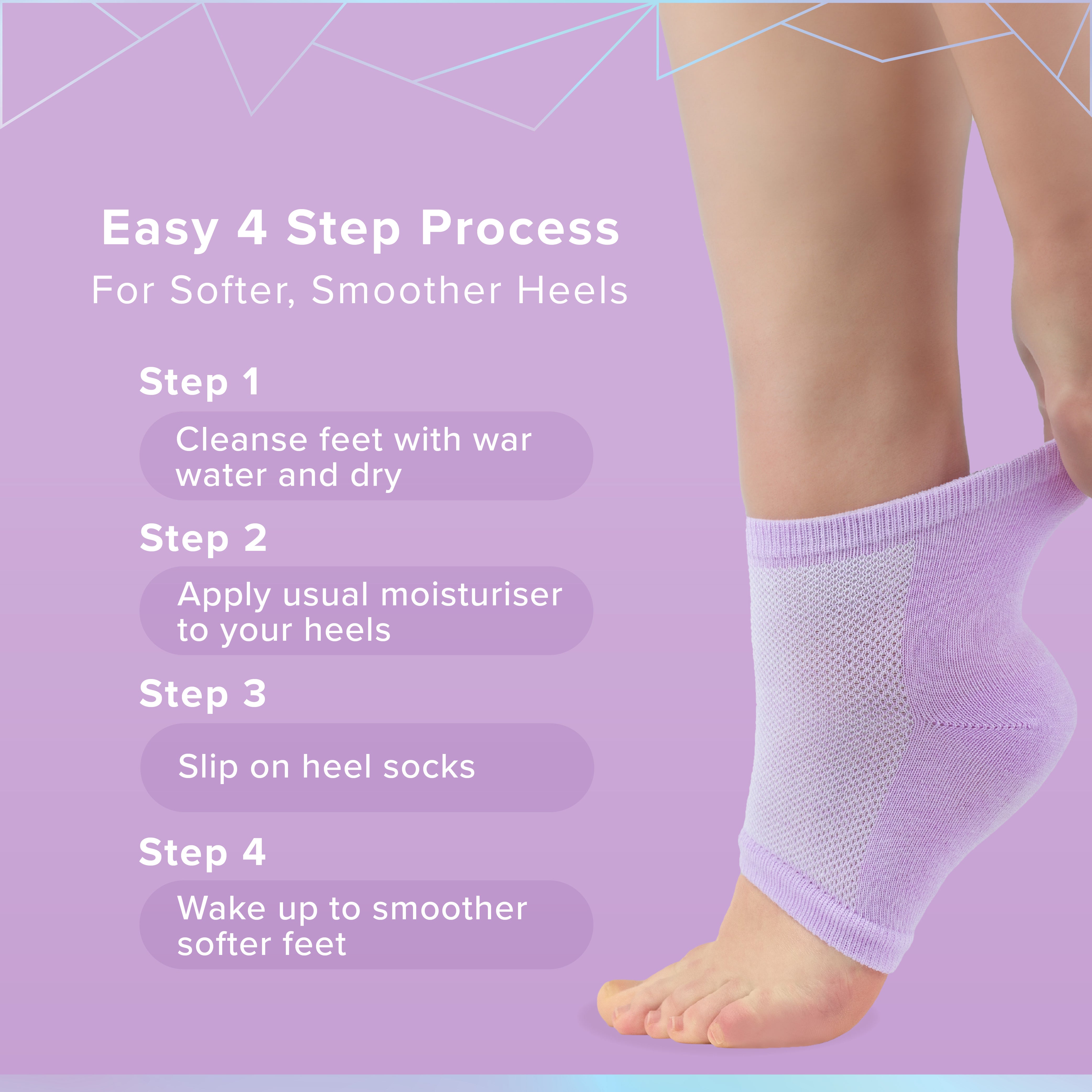 Glowxie Miracle Heel Socks