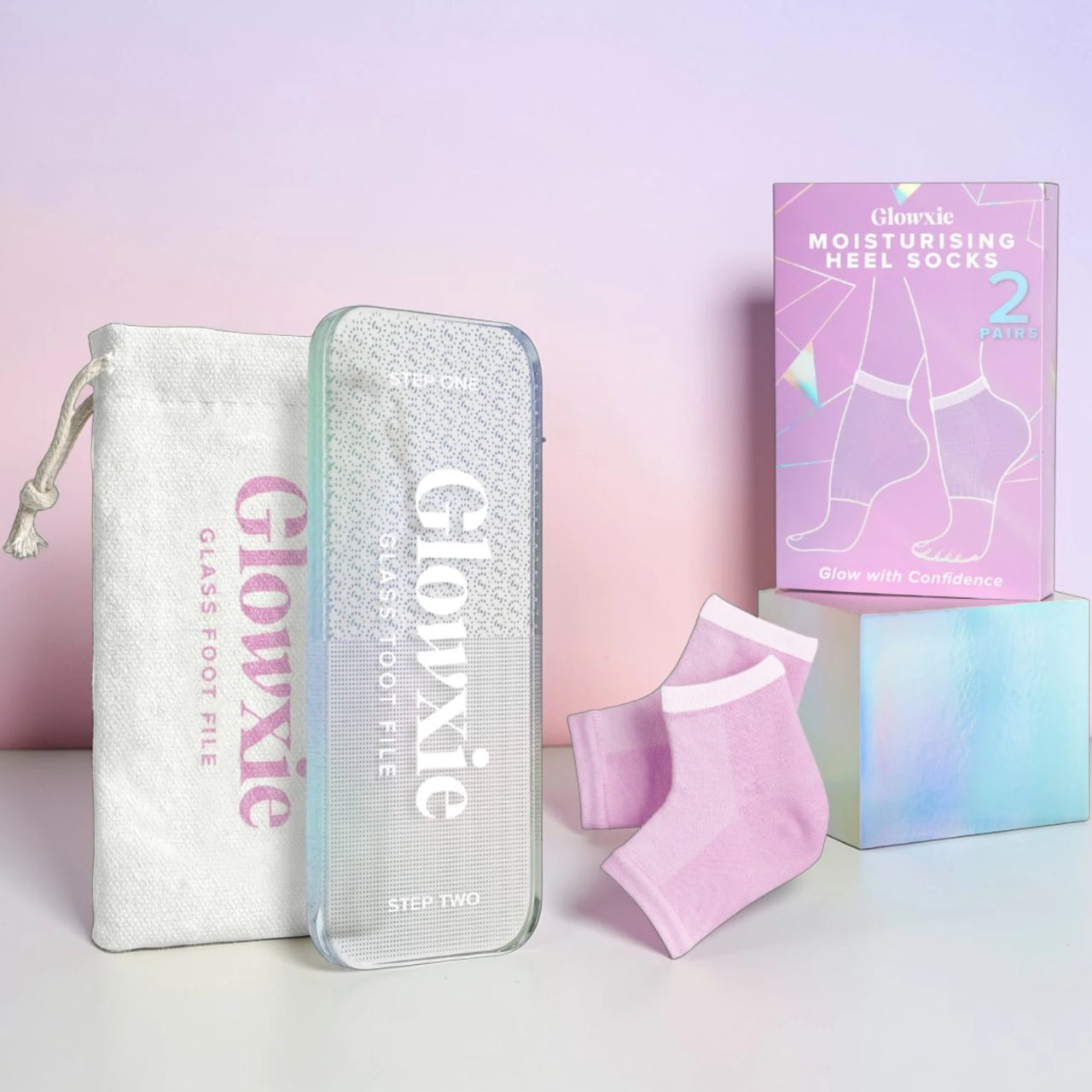 Foot File, 2x Heel Socks Bundle